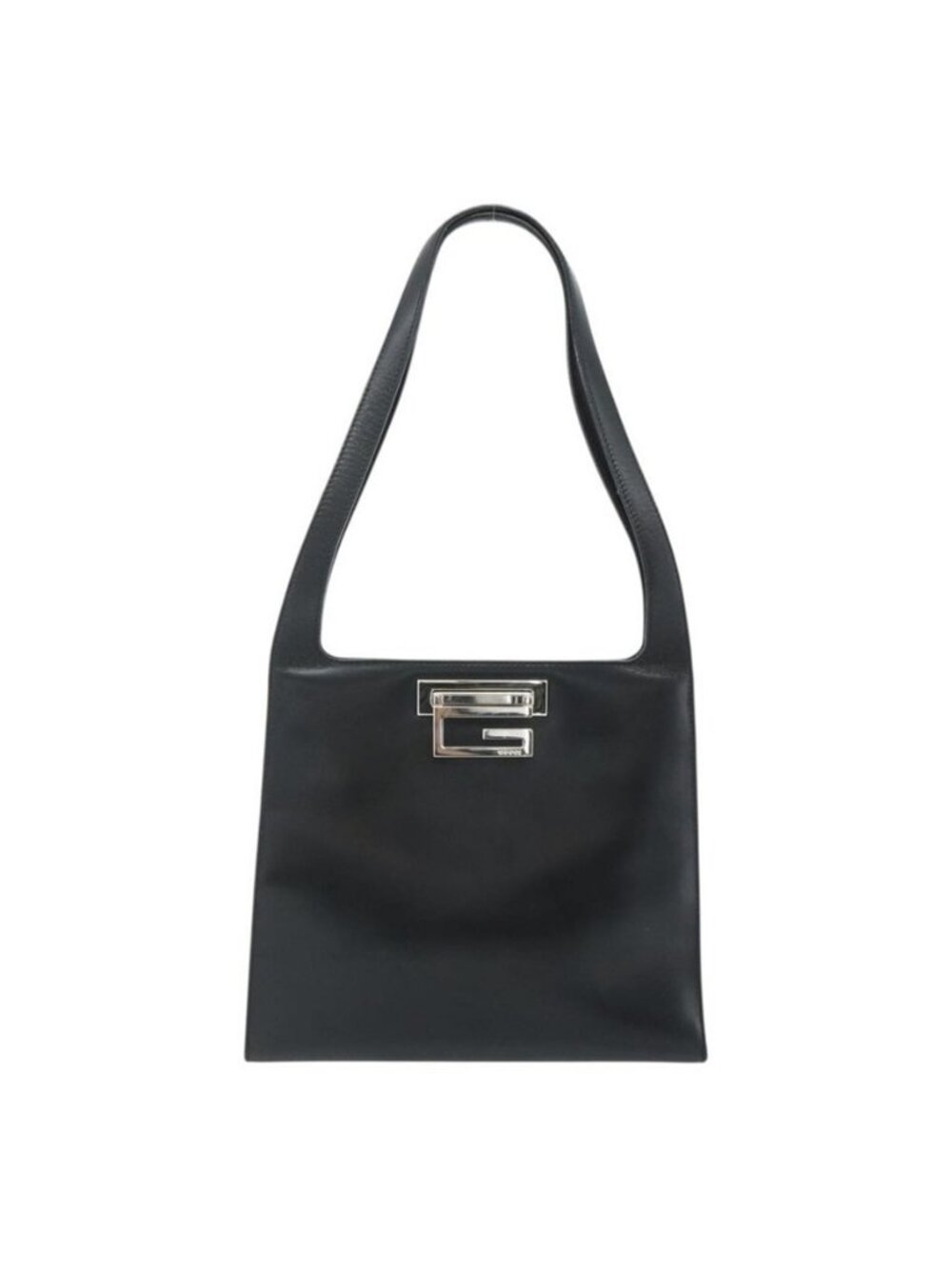 Authentic GUCCI Shoulder Bag Leather Black Silver 001 3043 - Picture 7 of 16